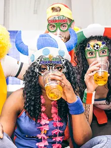 World Cup Football Glasses Theme Party Decorations, Us Canada Mexico, Cheer Props, Felt Glasses Frames, Perfect for Photos