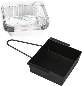 Uniflasy Grill Drip Pan for Nexgrill 720-0830H for Nexgrill Grease Tray Replacement Grease Pan/Box for Nexgrill 720-0888N 720-0925P 720-0896 720-08882A for Cuisinart CGG-7400 with 15pack Aluminum Foil Liner