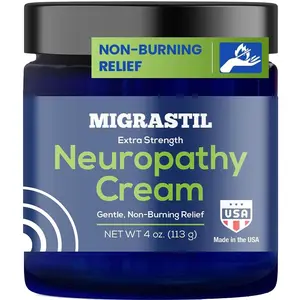 Migrastil Neuropathy Cream - Soothing Cream for Feet, Legs, Hands, Etc. Aloe Shea Butter Gentle Clove Moisturizing Body Care Daily