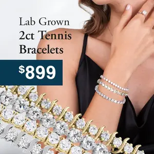 2ct Lab Diamond Tennis Bracelets