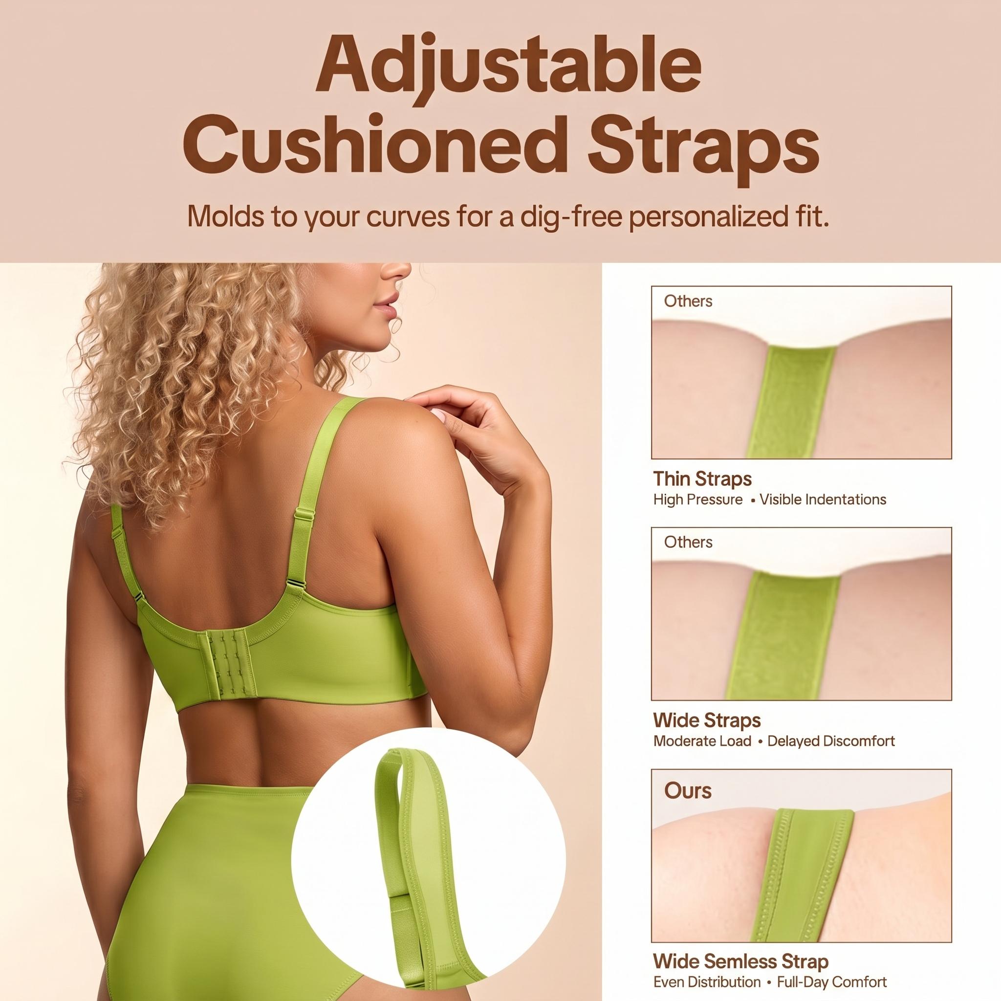 HSIA Joan Comfortzone Plus Size Unlined Full Coverage Minimizer Bra for Large Bust Women Underwire Support Seamless Naked Feel T Shirt Non-Padded Bra Instantly Slims 1 to 1.5 Cups Wider Cushioned Straps Anti Sag Smoothing Daily Lingerie HSIA Joan Comfortzone Plus Size Unlined Full Coverage Minimizer Bra for Large Bust Women Underwire Support Seamless Naked Feel T Shirt Non-Padded Bra Instantly Slims 1 to 1.5 Cups Wider Cushioned Straps Anti Sag Smoothing Daily Lingerie