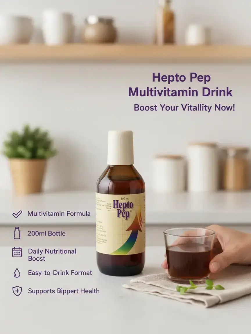 Hepto Pep Multivitamin Dietary Supplements Drink, 200 ml Health & Nutrition Wellness Supplement