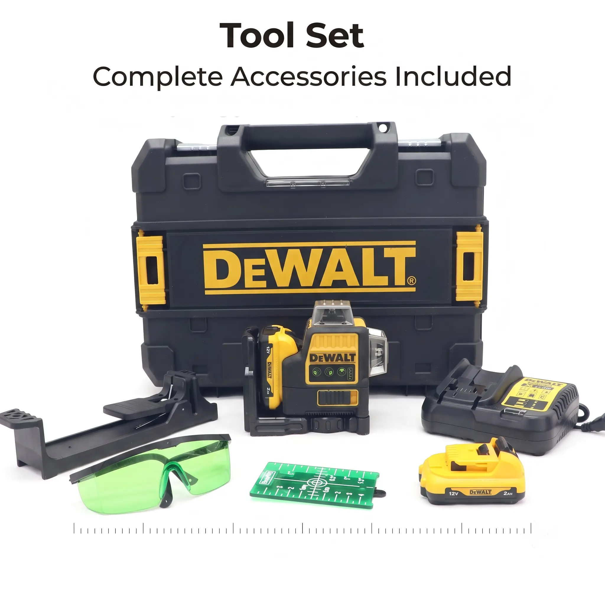 DEWALT 089LG  Level Kit ±4° Auto-Leveling For 30m Range Projects job site straight hole angle grinder