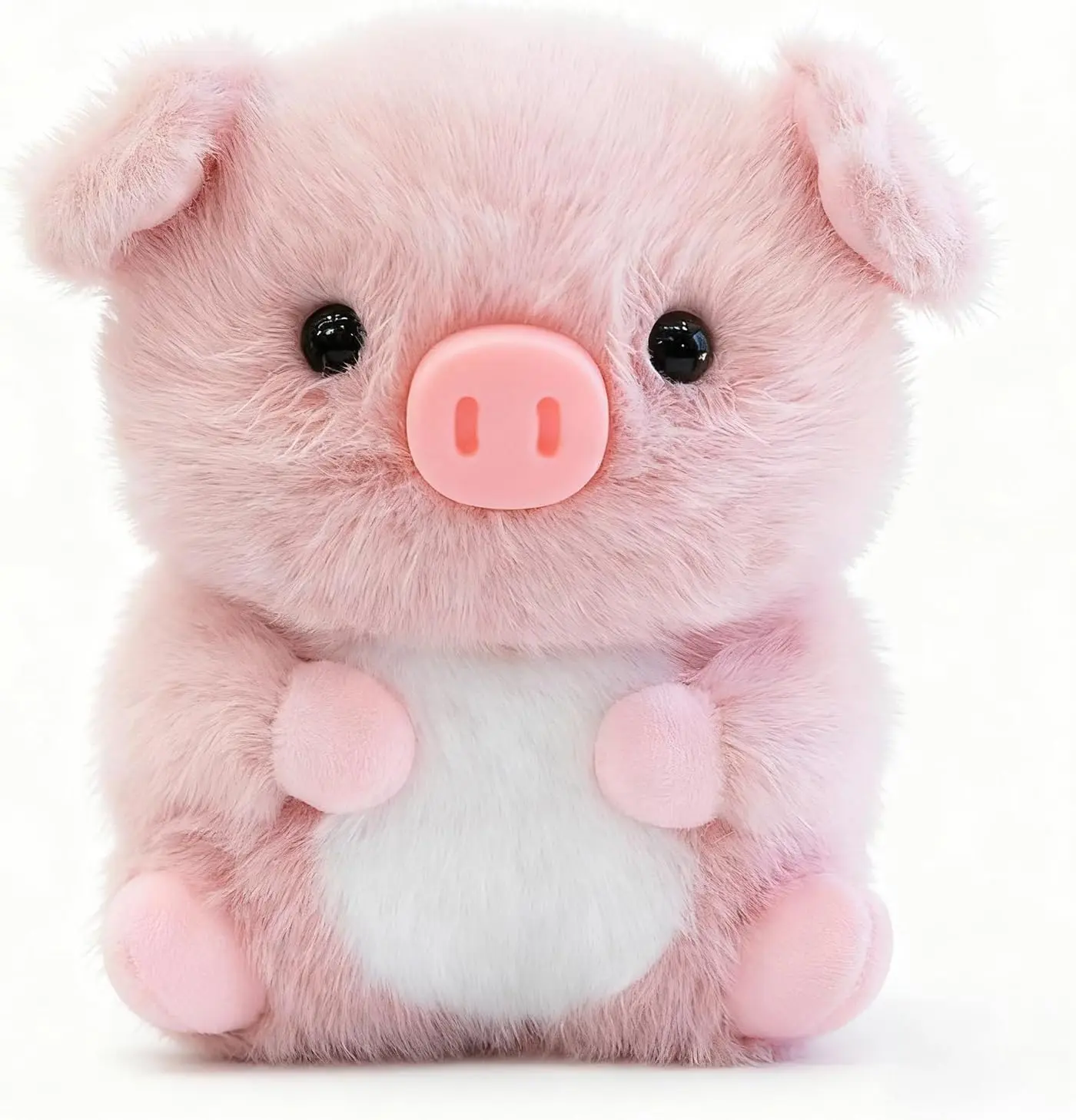 5-Inch Tall Pink Pig Stuffed Animal - Soft Cotton Collectible Toy, Unisex Cuddly Gift, tianchangzc Decor for Car Dashboard-Office Desk, Kids' Birthday Present