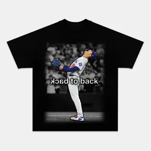 BACK2BACK & YOSHINOBU MVP Doodgers T-Shirt, Vintage Graphic Baseball Shirt,Baseball Game Day Tee For Youth & Adult,Woman & Man Unisex Causual Clothing