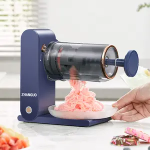 USB Electric Shaved Ice Machine | Home Mini Snow Slush Maker | Small & Powerful Ice Crusher | DIY Shaved Ice & Slush Machine Kitchen Portable Smoothie Utensils Ice Shaver Lightweight Sturdy Cube