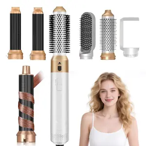 5 in 1 Air Styler – Magic Styler - Hair Dryer Brush – Multi use Styling Appliances - Thermal Wrap - for Curling, Straightening, Volumizing and Drying – Hair Curler – Ionic Technology, Autumn and Winter Sales, Back to School, Christmas, Black Friday