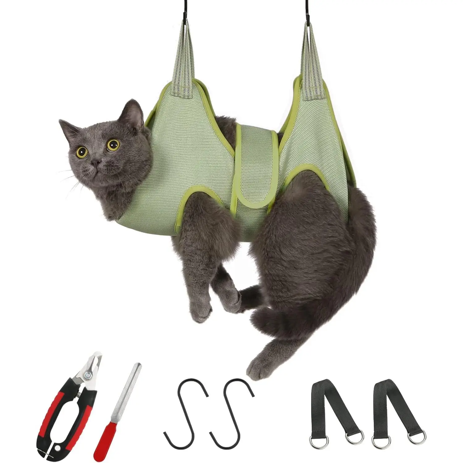 Cat Grooming Hammock, Cat Nail Clippers