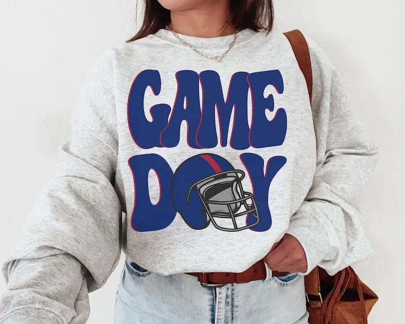 Giant Sweatshirt, Giant Game Day Sweatshirt, New York Football Crewneck