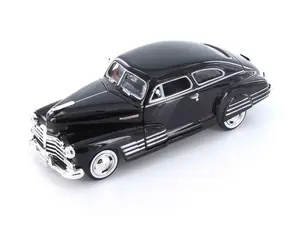 1948 Chevrolet Aerosedan Fleetline Black Diecast 1:24 Scale Model - Motormax 73266BK