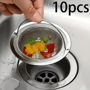 A perfect cleaning tool for lazy people! ✨ Just place it in your hand to prevent clogs and pick up to remove impurities. This 10-pack can be used in the bathroom and kitchen for peace of mind! This home and kitchen accessory makes a perfect Christmas gift