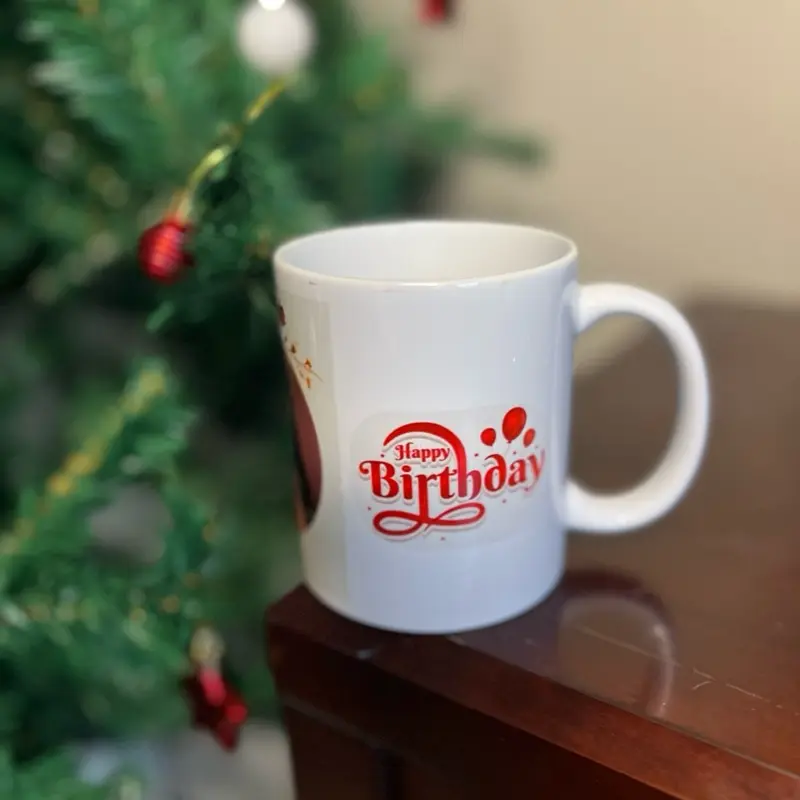 Personalized Mug with Happy Birthday Design Perfect for Celebrations and Gifts