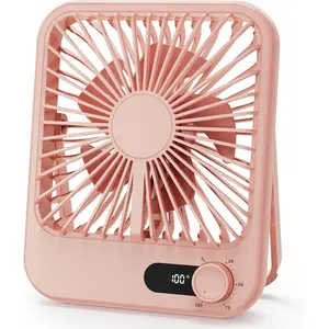 Travel Fan for Sleeping, Portable Fan Rechargeable with 100 Speed Wind Adjustable, 6.8'' Small Sleeping Noise, Battery Powered for 2025 Cruise Ship Approved, Travel Essentials for Women