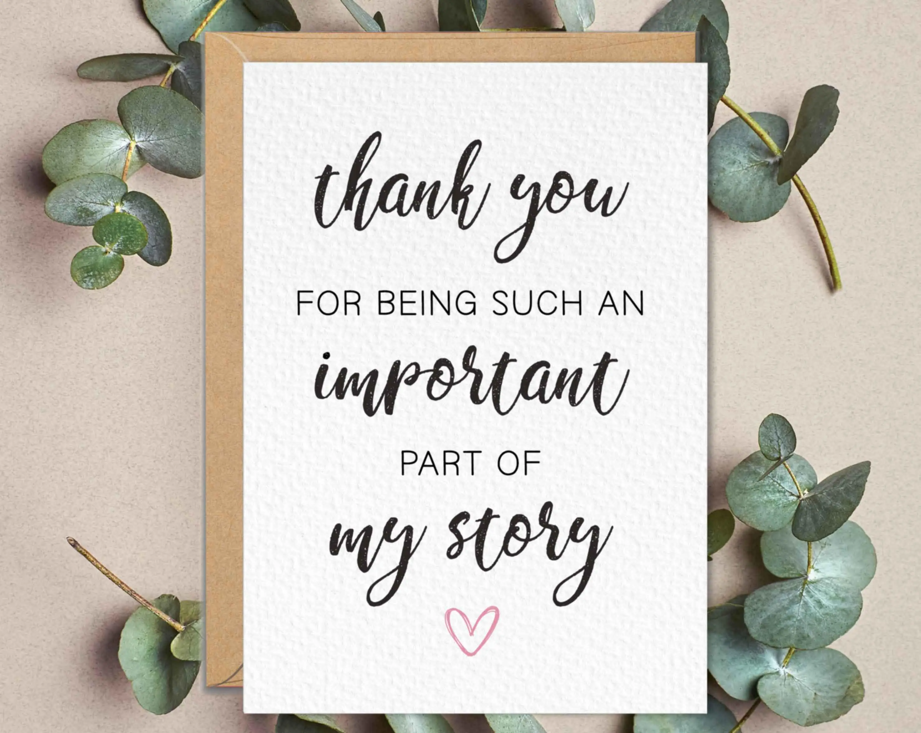 Thank You Card, Appreciation Card for Nurse, Midwife Gift, Doctor, Surgeon, Coach, Mentor, Therapist