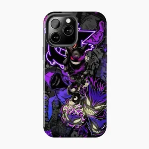 Anime-Style Gengar Ghost Monster Design iPhone Case — Compatible with iPhone 17/16/15/14/13/