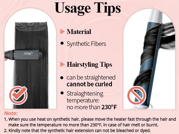 Fxmongyi Clip-in Hair Extensions 24/20 inch Synthetic Long Wavy 4PCS Thick Hairpieces Double Weft Natural Hair Extensions for Women