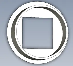 Large Tactical Dog Collar Memorial Picture Frame ink pad