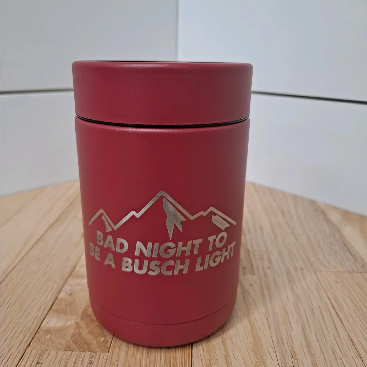 12 oz Busch Light Stainless Can Cooler Drinkware 12 oz Busch Light Stainless Can Cooler Drinkware