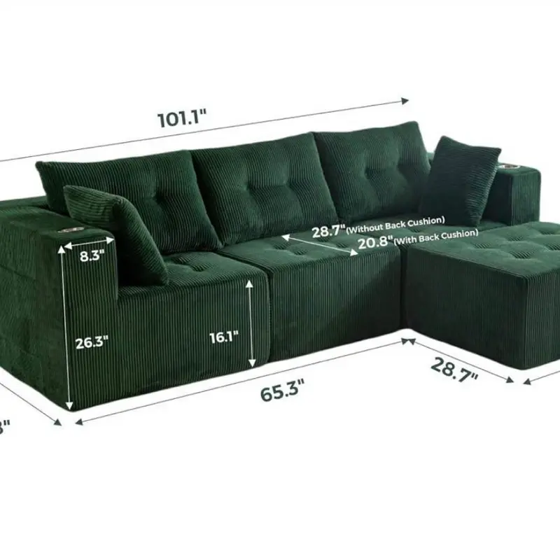 Foam Sectional Couch