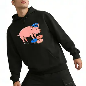 Laugh-Out-Loud Pig Cop Hoodie – Perfect Police Doughnut Gift Long Sleeve
