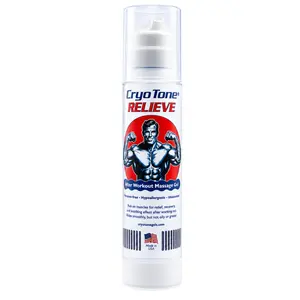 CryoTone Relieve • Post-Workout Massage Gel • Muscle Recovery • Unscented • Hypoallergenic • 100% Vegan