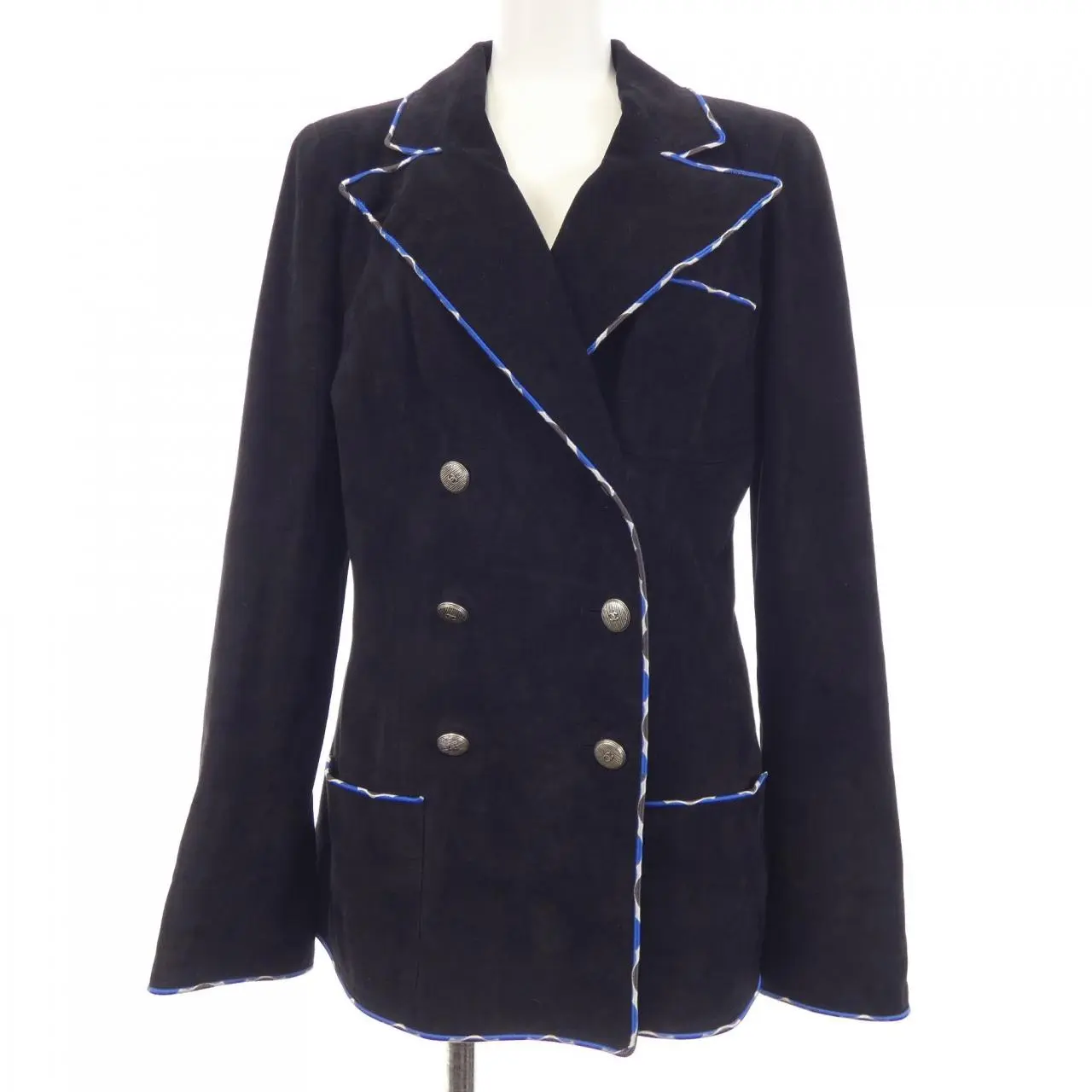 Pre-owned CHANEL Calfskin Small Leather Goods Calf Leather Jacket