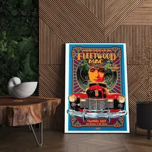Fleetwood Mac Vintage Poster, Vintage Music Poster, Fleetwood Mac Nov 1969 Concert Poster