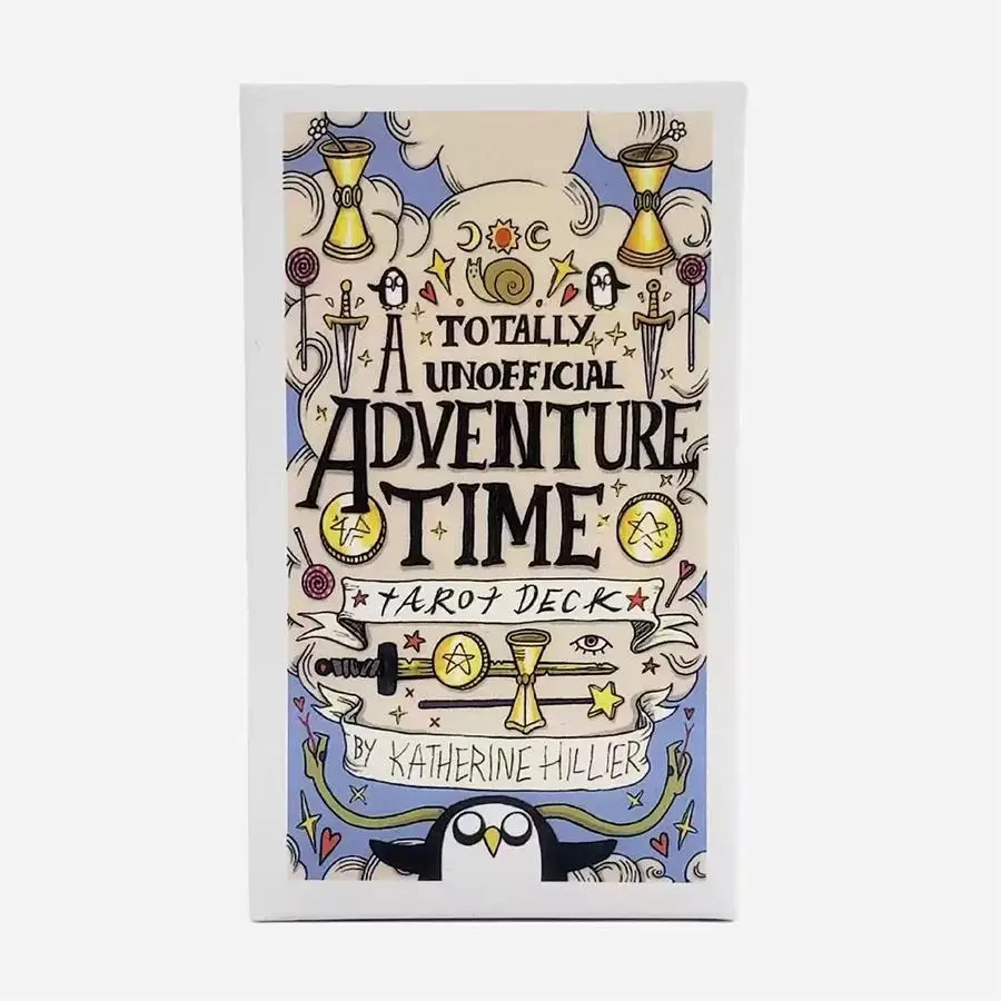 Totally Unofficial Adventure Time Tarot Card Game, 1 Box Interactive Tarot Card Game Props, Party Card Game Supplies for Gifts