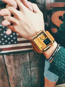 Men's Business Fashion Square Dial Watch, Square Dial Wristwatch, Fashion Watch for Party, Daily Clothing Decor, Trendy All-match & Exquisite Watch for Birthday Gift with Box