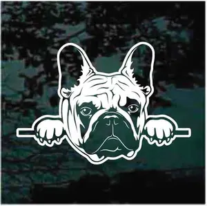 French Bulldog Peeking Decal Sticker