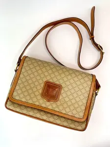 Pre-owned Celine leather and canvas Crossbody Bags VintageMacadam Crossbody Bag