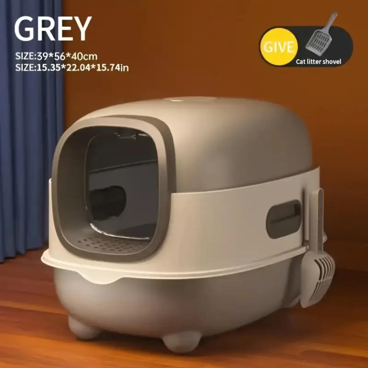 Enclosed Cat Litter Box Furniture - Extra Large Covered Design With Odor Control, High Privacy & Easy Clean | Modern Pet Toilet For Multiple Cats | For Large Cat Litter Boxes