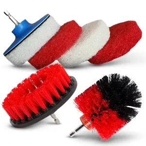 Drill Scrub Brush and Pad Set - Cleaning Brush For Drill