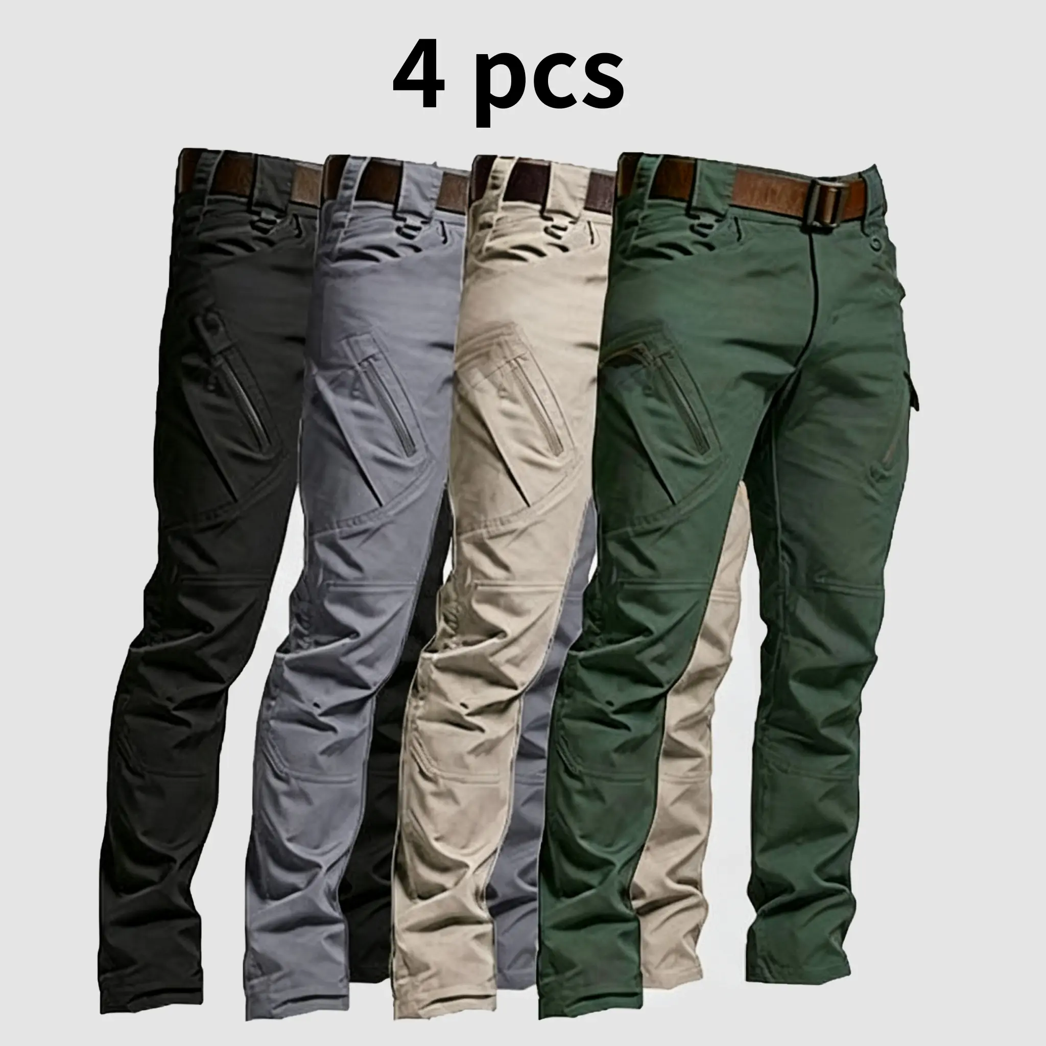 HOMUG Men's Lightweight Casual Work Pants, Men's Tactical  Mountaineering Pants, Durable Multi-Functional Pockets, Horse-Faced Cuffs, Suitable for Spring and Autumn Wear（Please order according to the size chart） SpringStatements  Menswear Outdoor