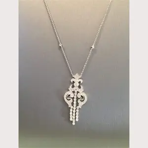 White Gold Diamond Antique Necklace