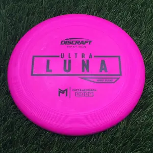 Discraft Putter Line Hard UltraLuna with PM Logo Stock Stamp Stamp - 172.8g - Magenta Pink