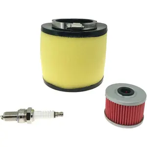 Air Filter Oil Filter Spark Plug for 1995-2004 Honda Foreman 400 450 TRX400 TRX450 2000-2006 Honda Rancher 350 TRX350 Replace OE 17254-HN5-670