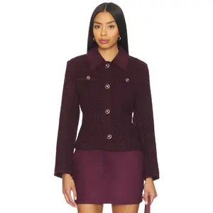 Line & Dot Charli Jacket in Maroon