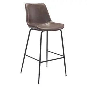 Byron Barstool Brown | Industrial Mid-Century Urban Seating
