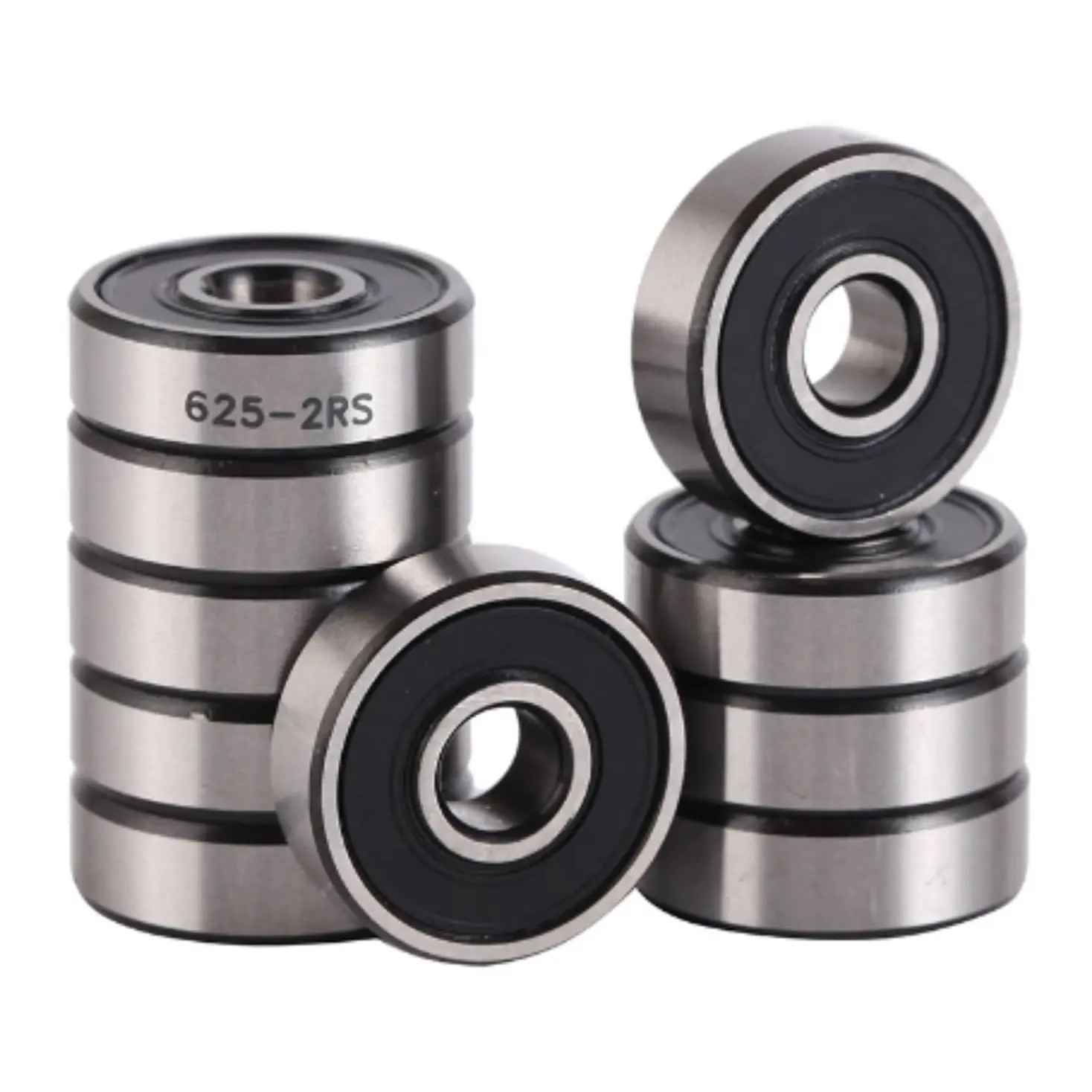 625 2RS Ball Bearings, 10 Pack, 5x16x5 mm