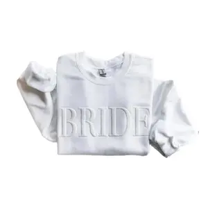 Bride sweatshirt, Embossed Engagement gift, Future mrs sweatshirt, New mrs sweatshirt, Bridal Gift, Bridal shower gift, Personalized Gift Soft Womenswear