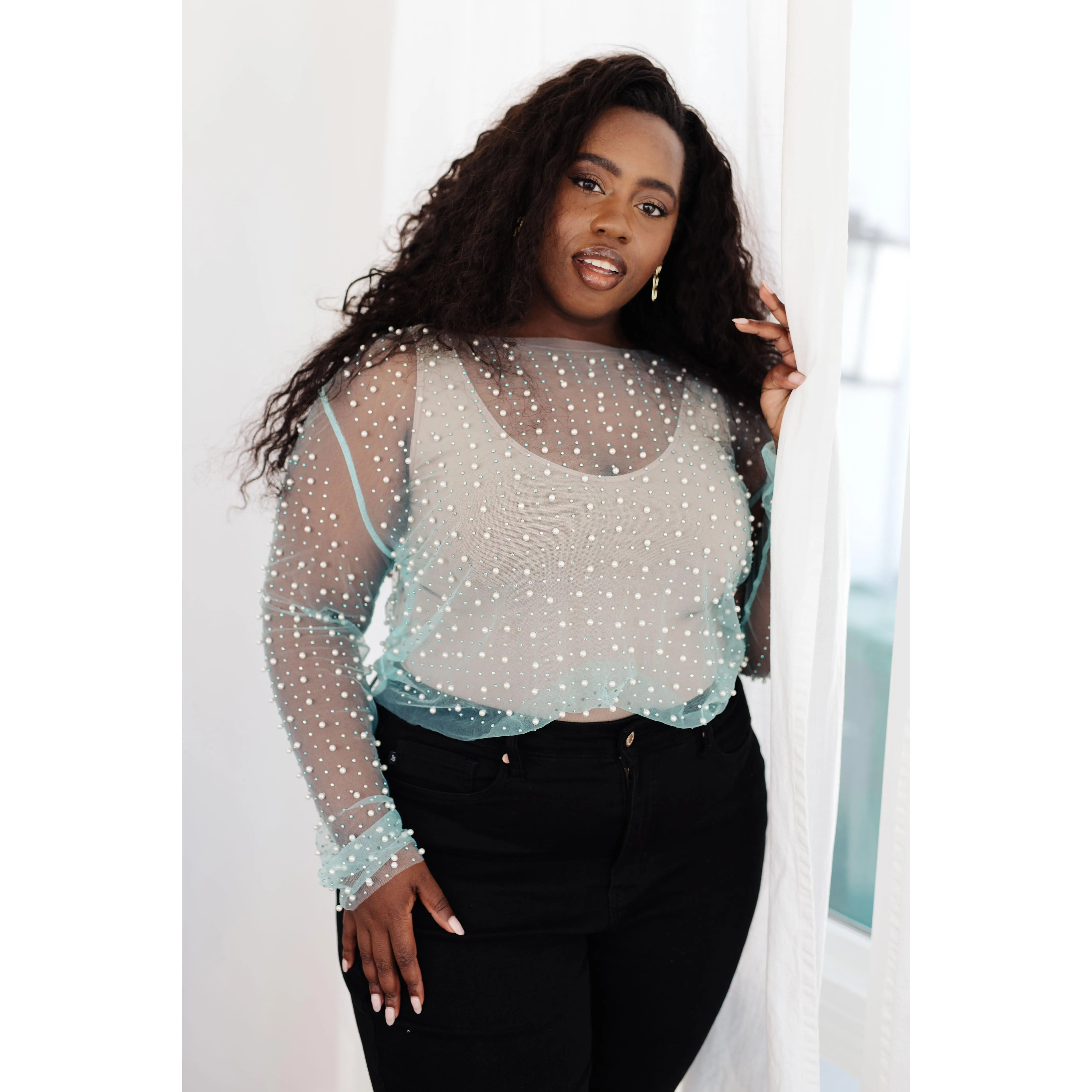 pearlescent top - TikTok Shop