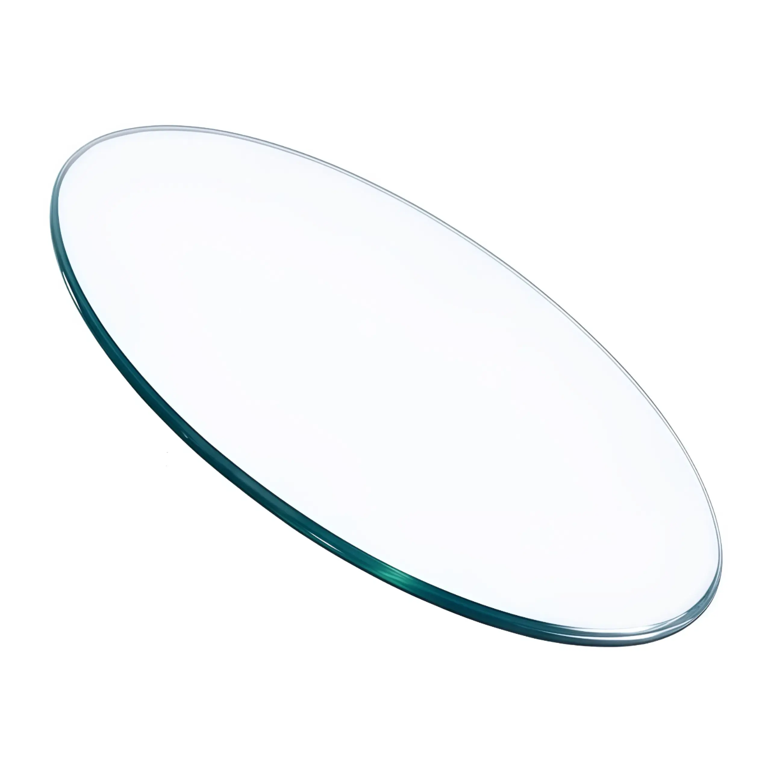 Round Tempered Glass Table Top Replacement | 20" 24" 28" 30" 32" 36" Inch Sizes | 1/2" Thick Beveled Edge Clear Tabletop for Kitchen Patio Dining Coffee End Side Table Indoor Outdoor