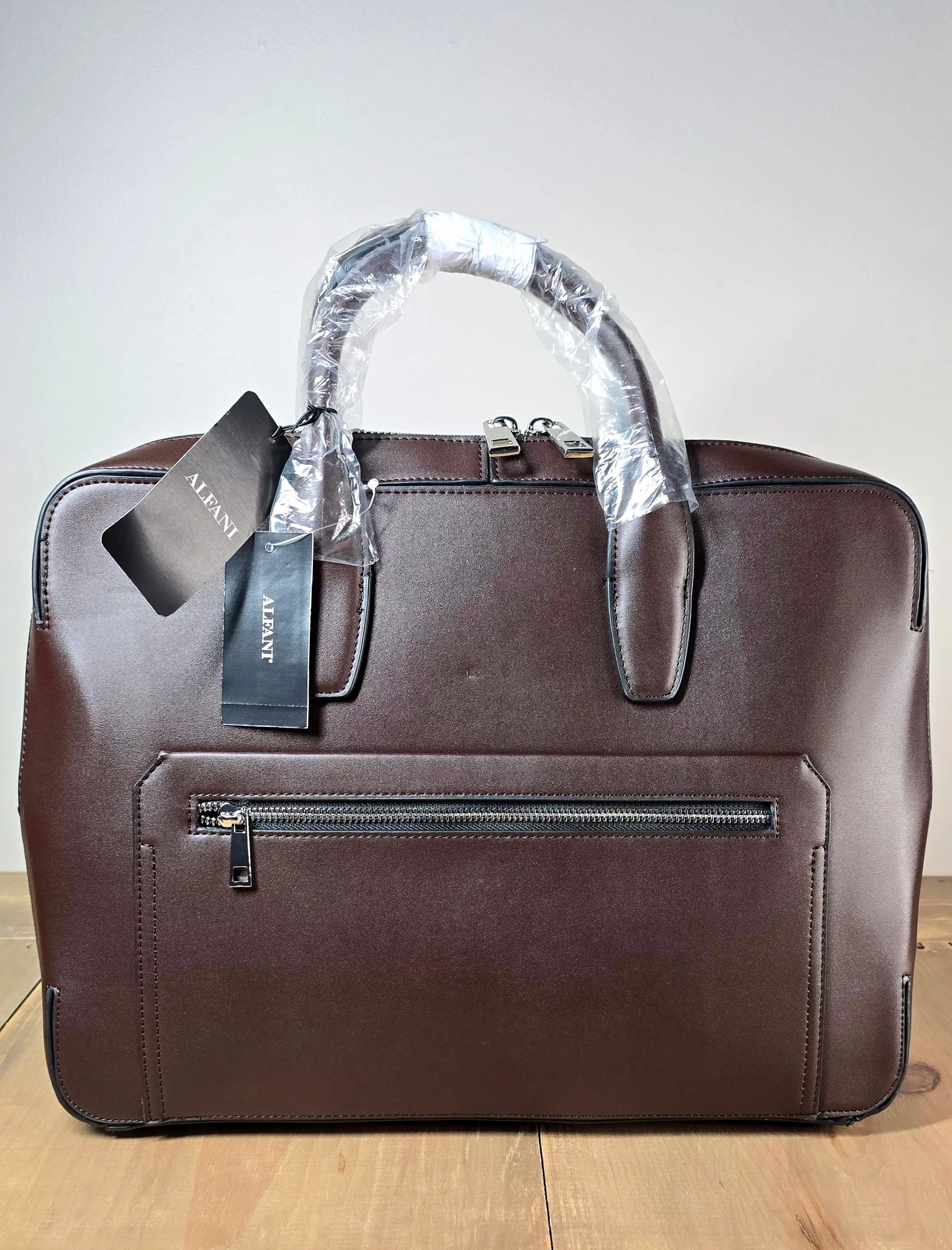 Alfani Mens Messenger Bag Brown