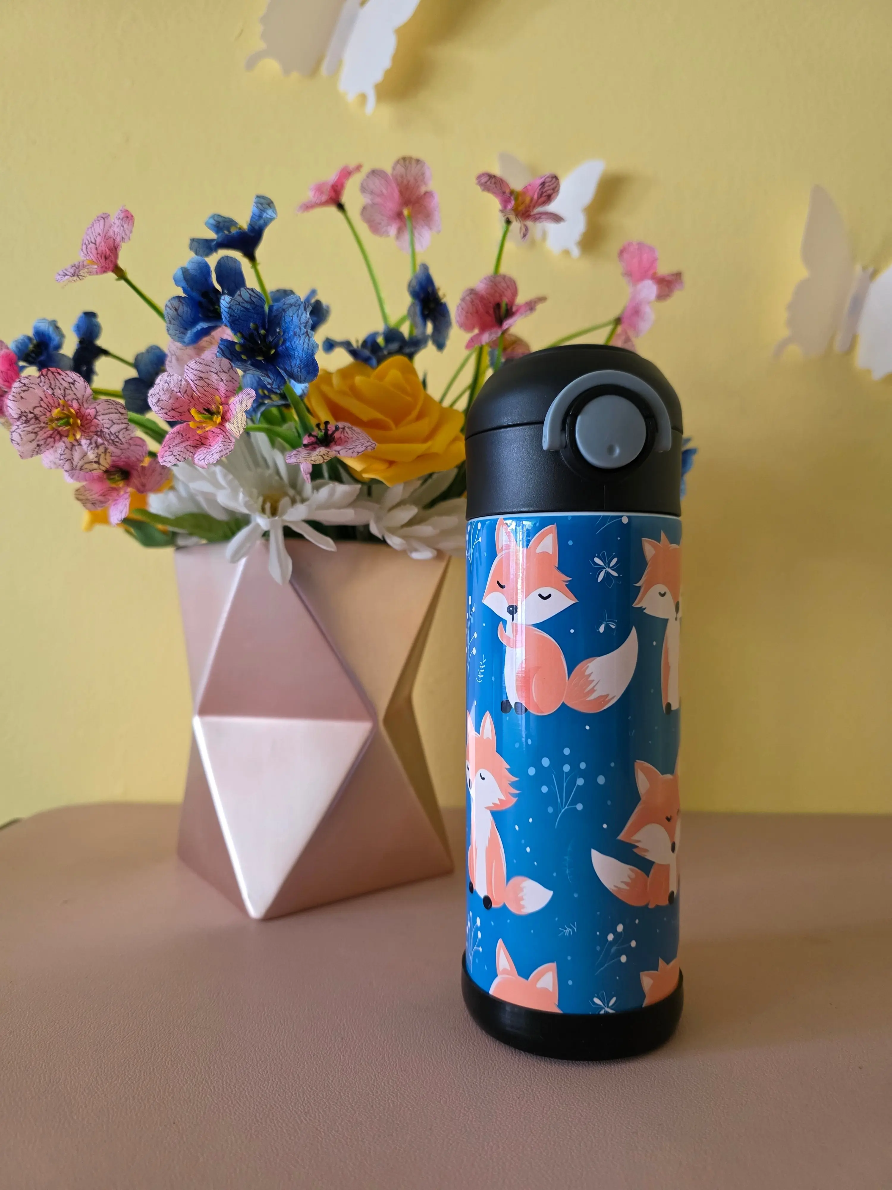 12 Ounce Tumbler - Stainless Steel | Foxes