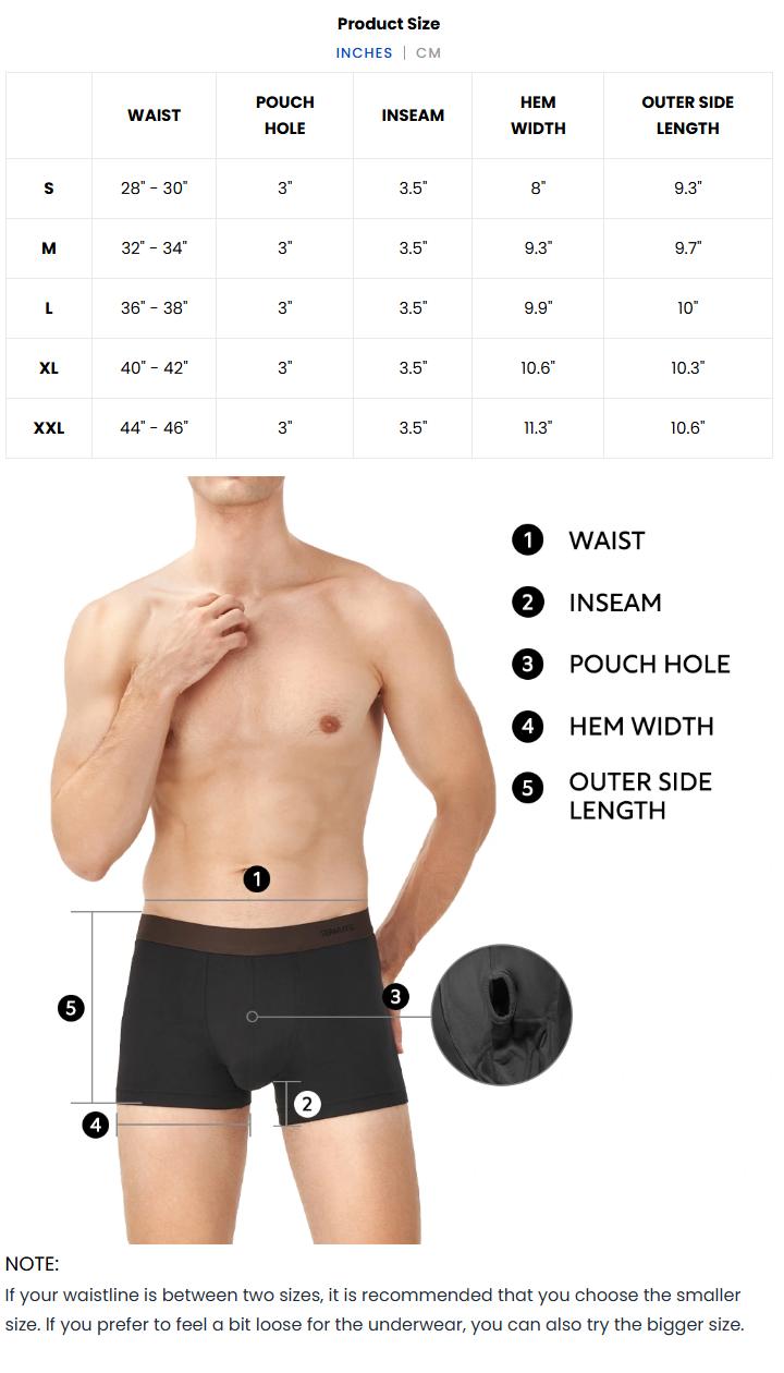 Separatec Men's Mystery Trunks or Briefs or Boxer Briefs 3/4/6-Pack Bundle Dual Pouch Bamboo Fabric Regular Fit Soft Seamless Breathable Comfort Bulge Enhancing Menswear Classic Ball Spandex