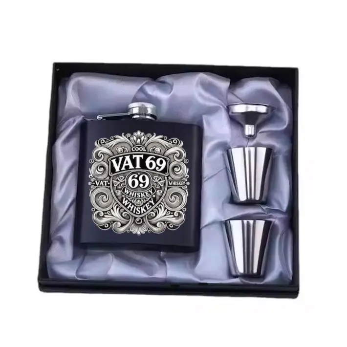 Custom laser engraved Hipflask Drinkware
