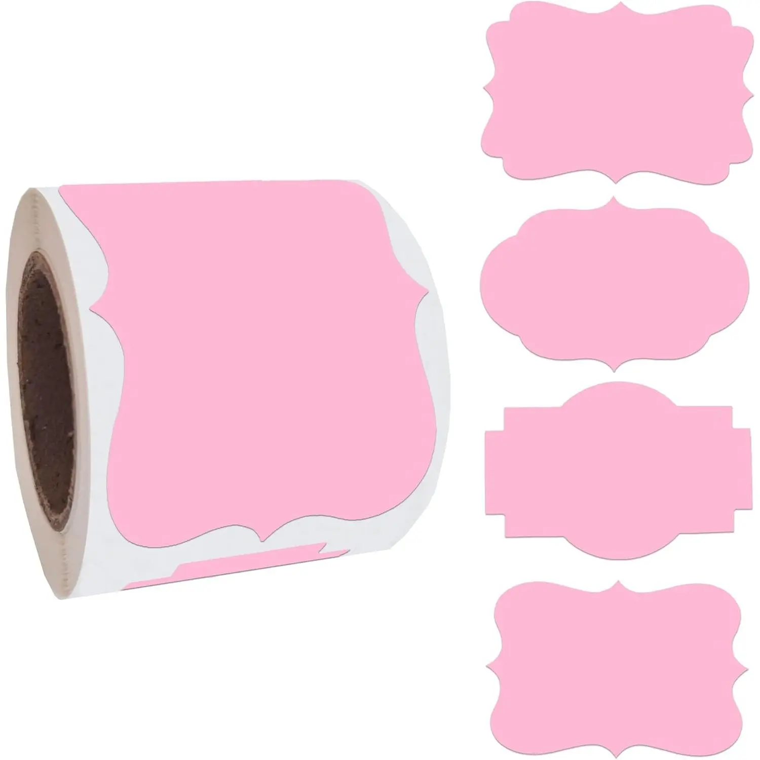 2 x3  Label Stickers, Self-Adhesive  Tag Stickers, Write  Blank Labels for Essential Oil Bottles, Gifts, Name Tags, Fancy Shapes 200 count