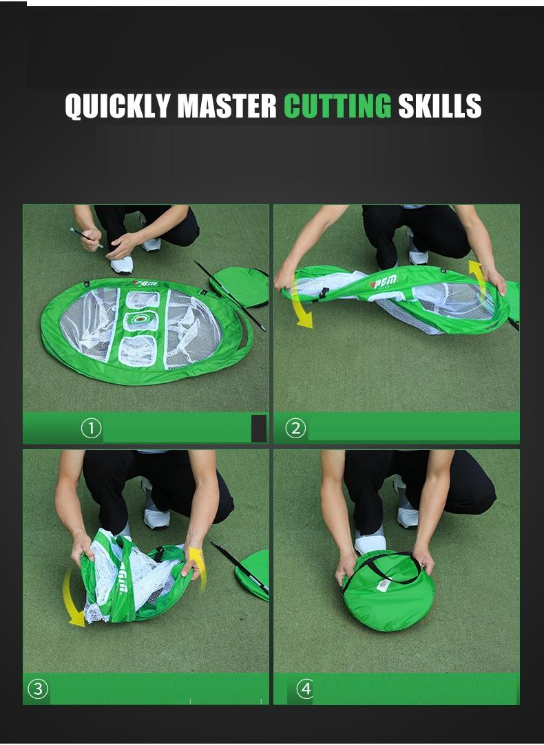 Golf cutting practice net