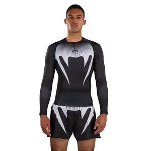 Venum No Gi Rashguards - Black/White